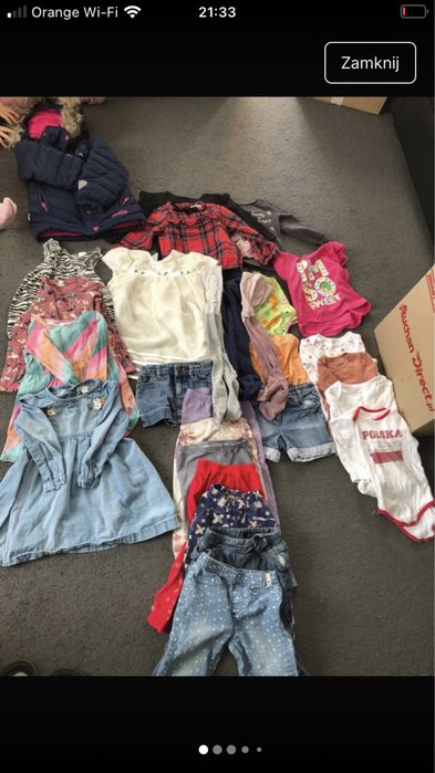 Zestaw ubranek dziewczecych 92