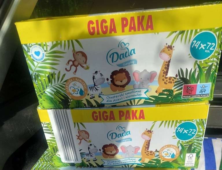 Chusteczki nawilżane DADA everyday GIGA PAKA 14 szt x 72