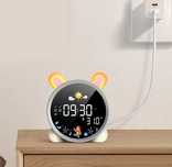 NOWY Budzik Dla Dzieci Zegar Elektroniczny Alarm Cyfrowy Lampka Nocna