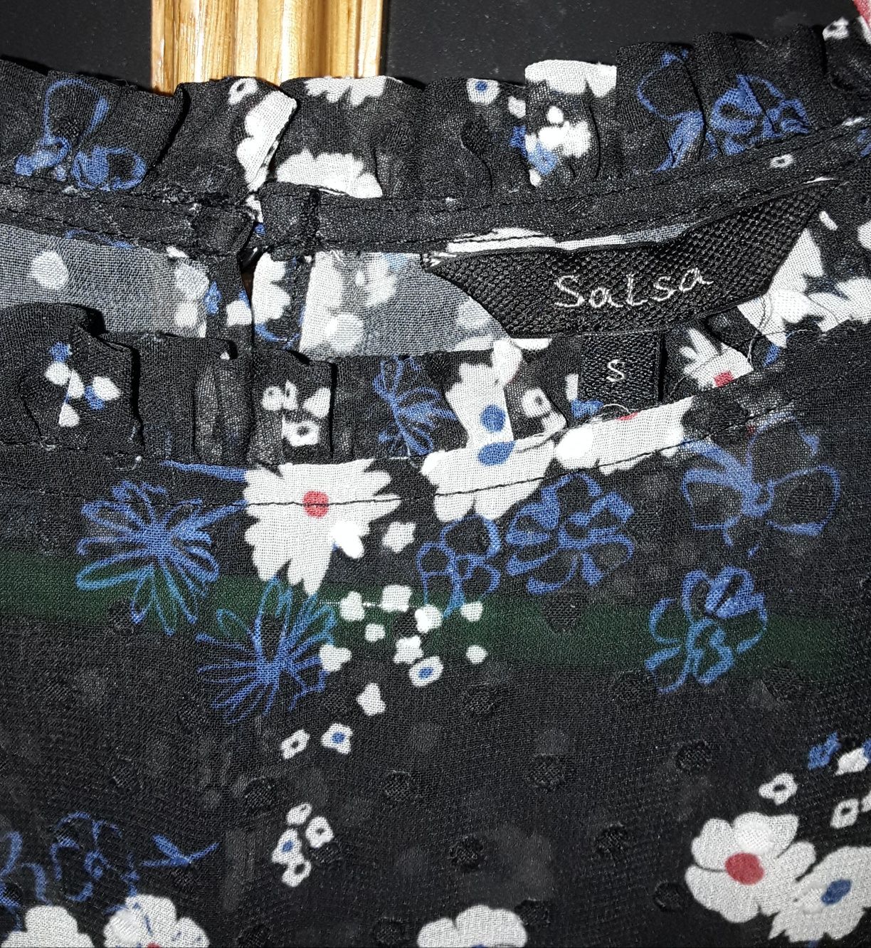 PVestido com manga comprida, marca Salsa, tamanho S, como novo!