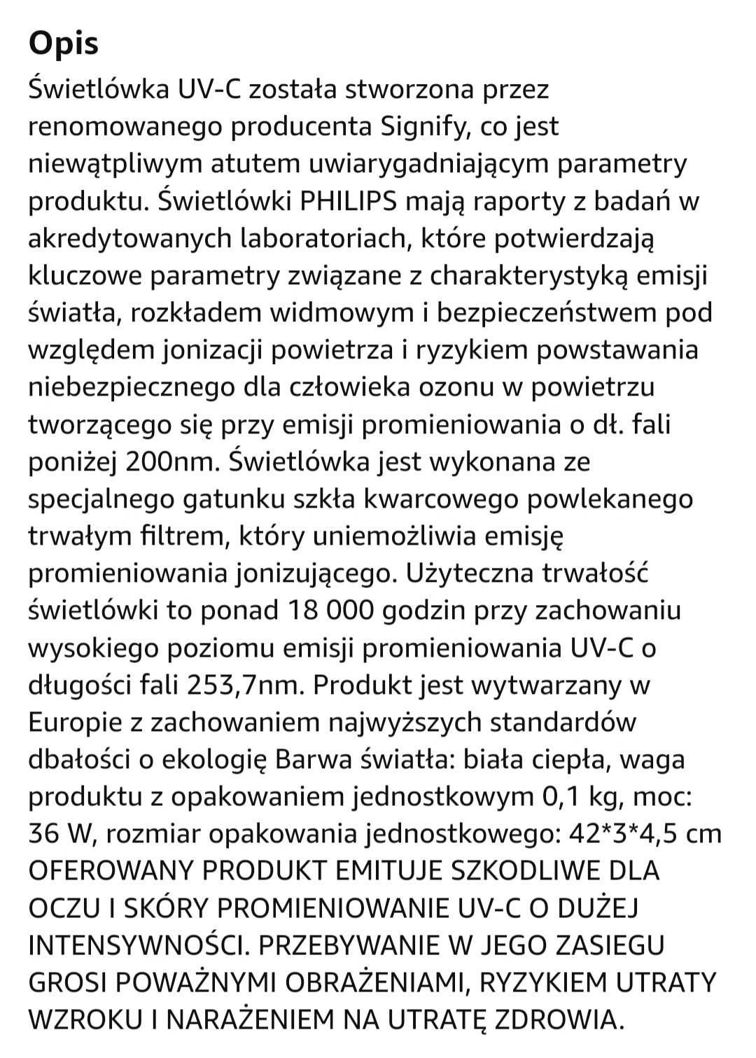 Swietlowki philips 18w/4p 2 s,t bez opakowania