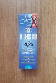 B- Lens Bio soczewki kontaktowe -3,25 miesięczne 2szt