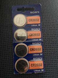Pack 4 pilhas ref cr 2032 marca sony
