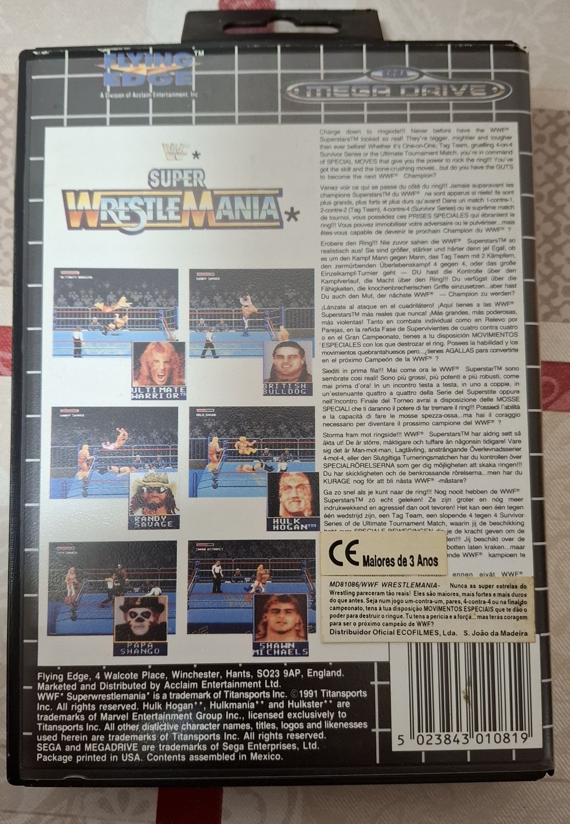 Jogo mega drive Super Wrestlemania