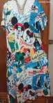 Vestido com Mickey, Minnie e Pateta