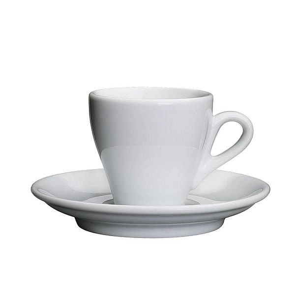 Porcelanowa Cilio Milano filiżanka do espresso ze spodkiem, 50 ml, bia