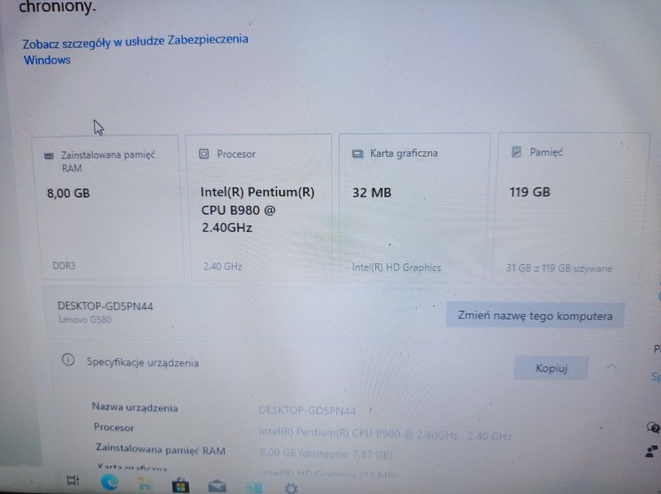 Lenovo G580 8Gb Ram- możliwa zamiana