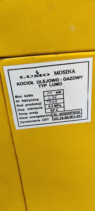 Kocioł olejowy  LUMO 20kw