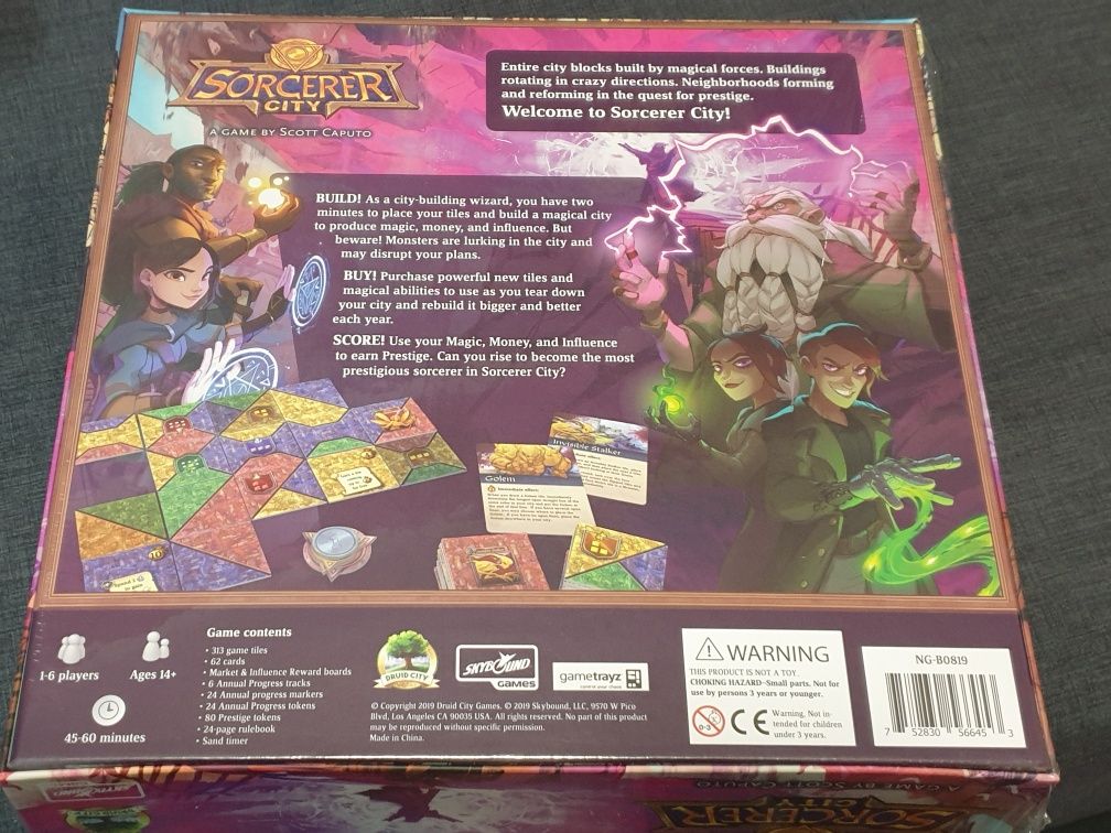 Sorcerer City gra planszowa nowa w folii kickstarter standard editio
S