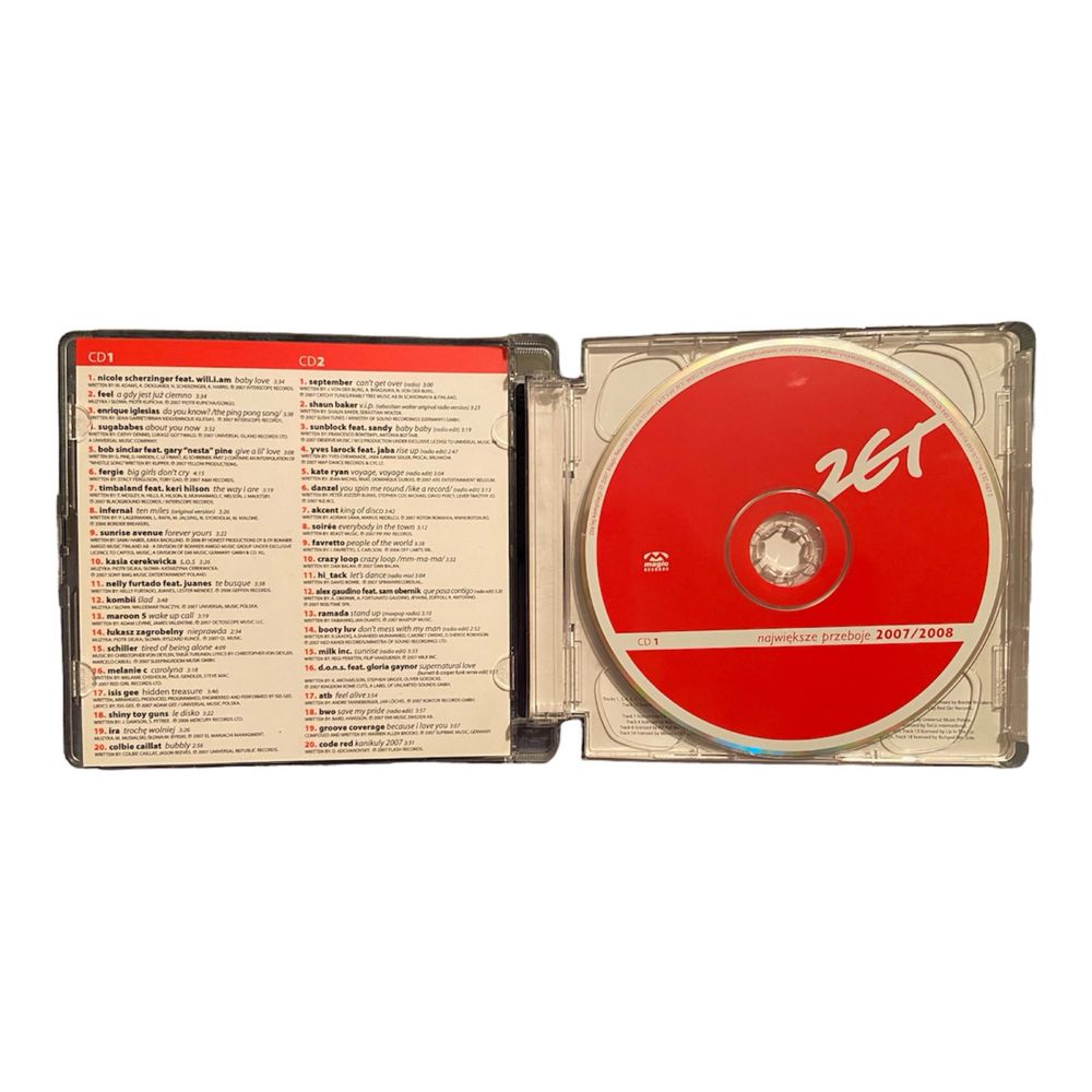 2 Płyty CD Zet Najwieksze Przeboje 2007/2008