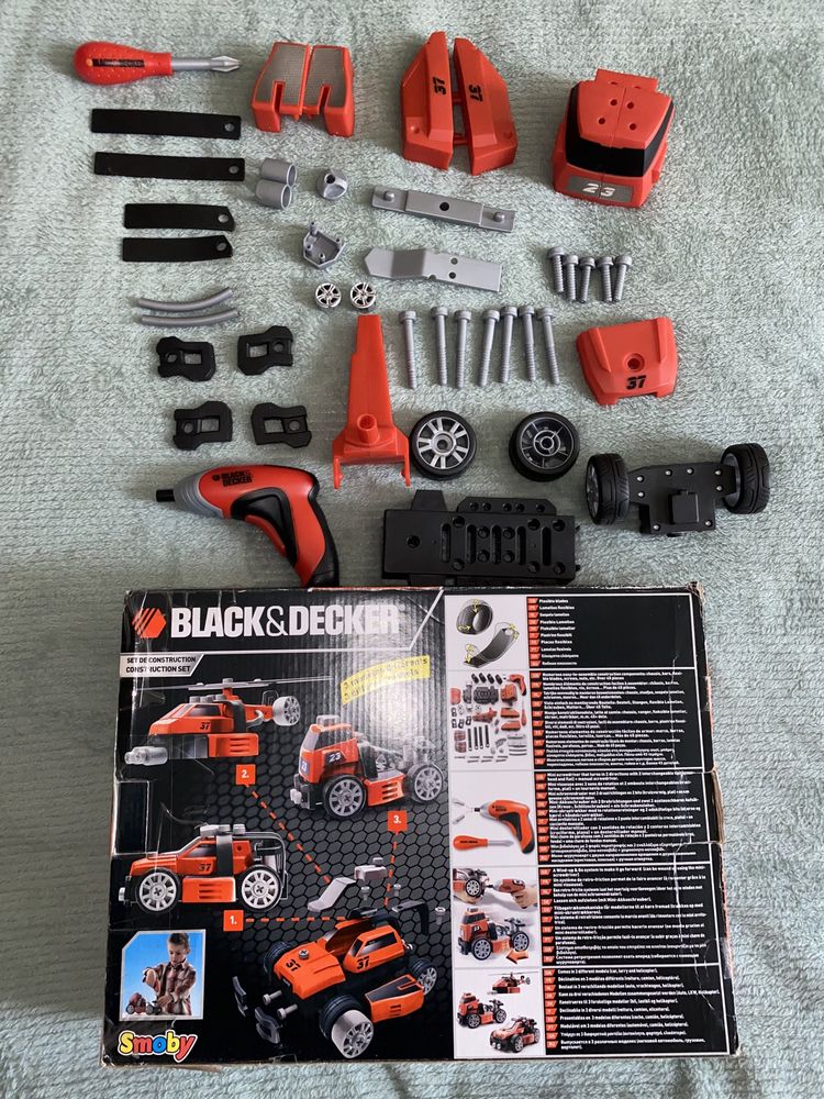 Конструктор 3 в 1 машина-2; вертолет Blak&Dacker /Smoby Toys