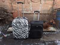 2 валізи чемодана різного розміру б/в