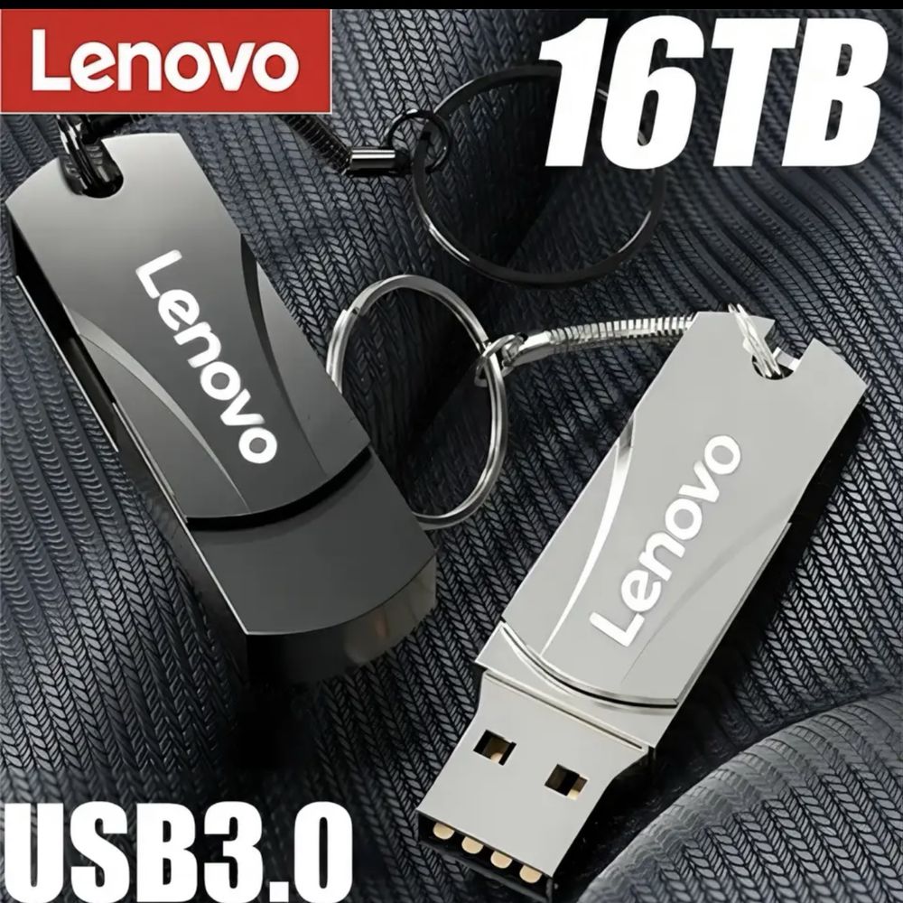 Флешка Lenovo 2 в 1, 2ТБ 2 ТБ 16 USB 3.0  + подарунок 2 перехідн