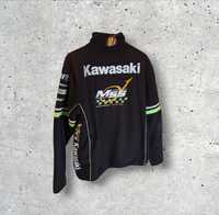 Vintage Kawasaki Racing polar bluza polarowa Big Logo Motorsport Multi