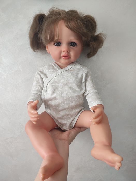 Реборн дівчинка 3Д 55см лялька