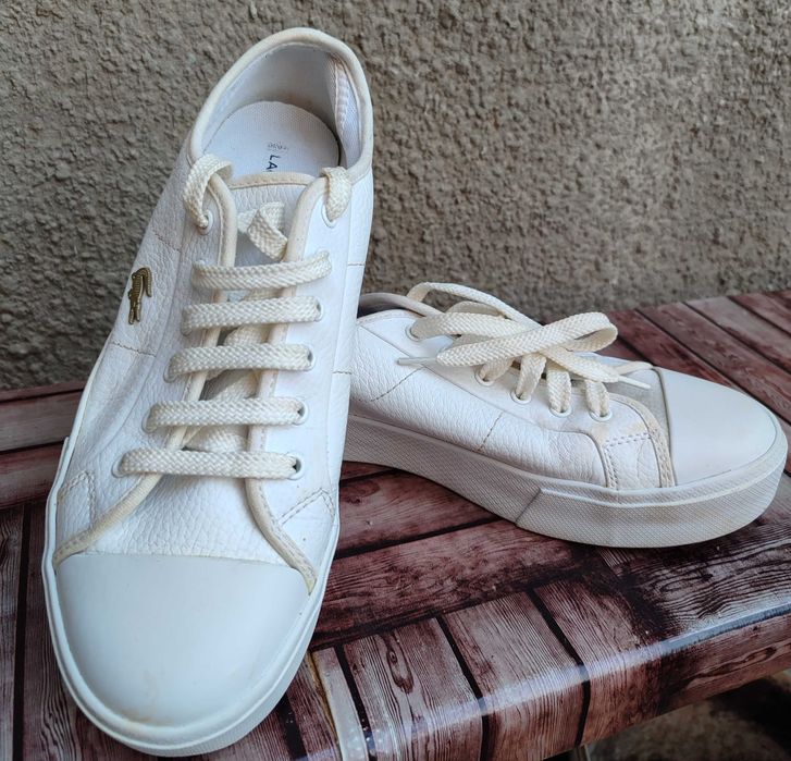 Жіночі шкіряні кеди Lacoste р.40