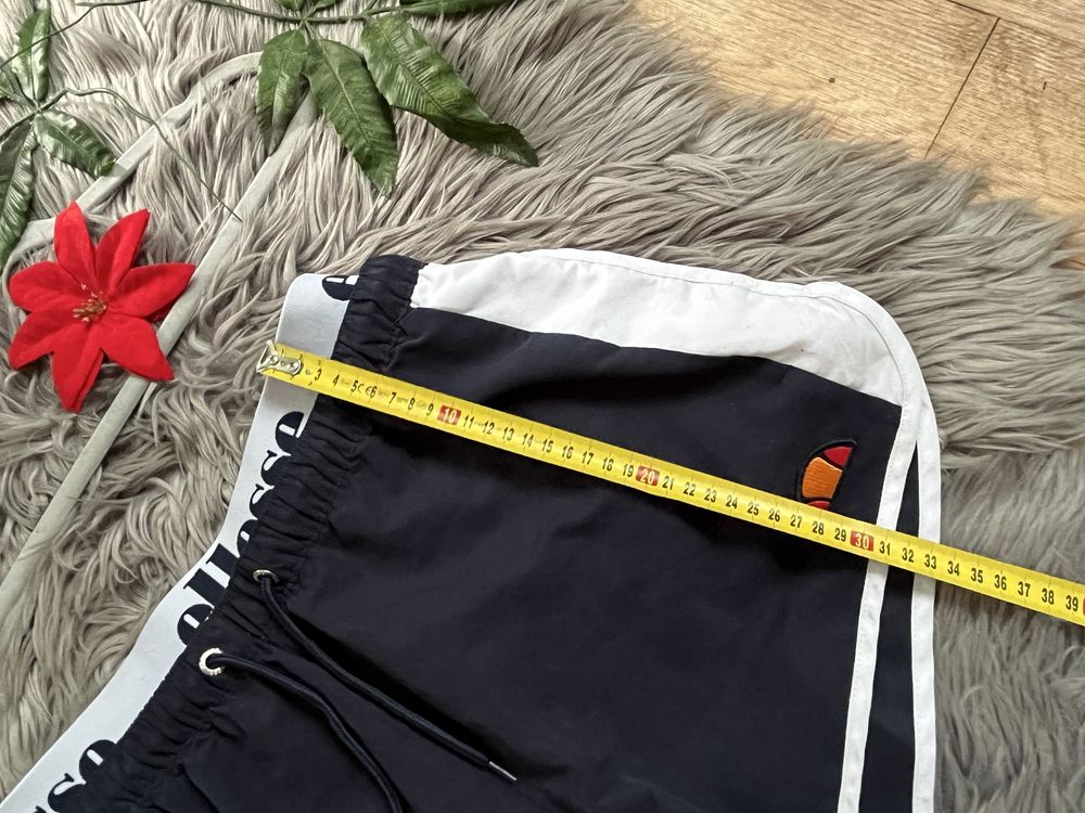 Ellesse spodenki sportowe szorty granatowe L z gumą logo