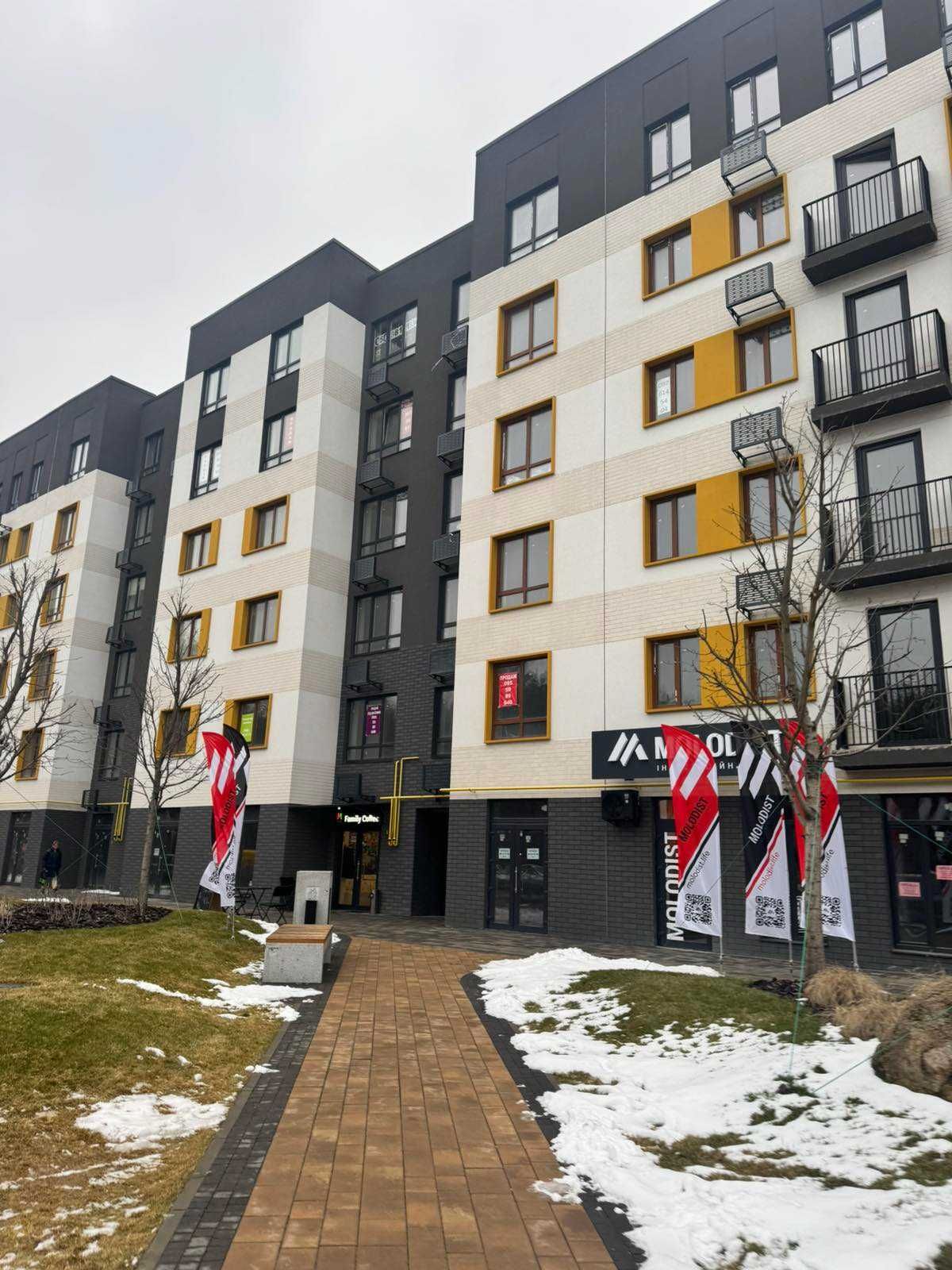 1 кімнатна квартира 39.5 м2 ЖК Молодість Ірпінь у зданому будинку