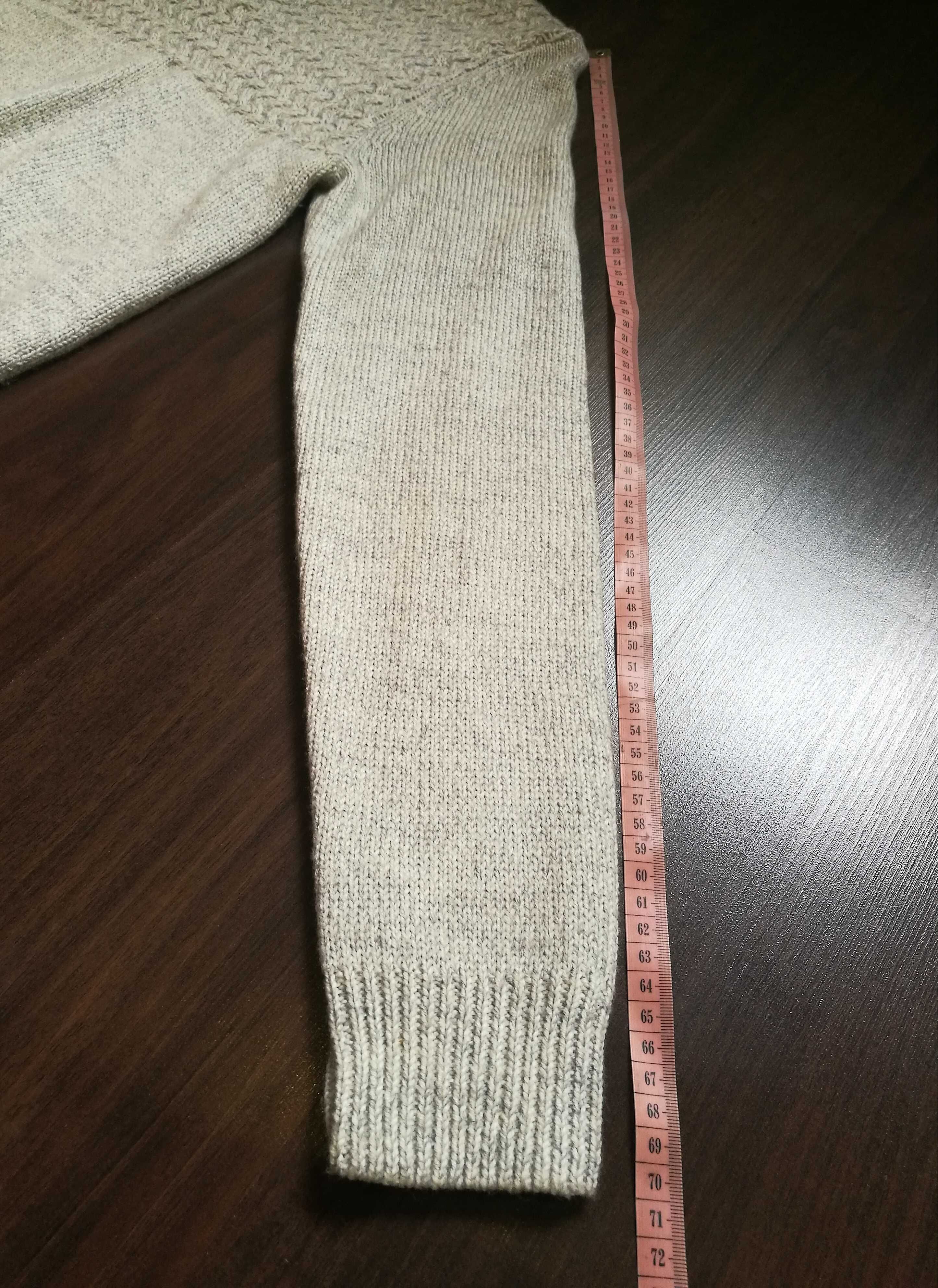 Sweter męski Nowy, norweski wzór r. S