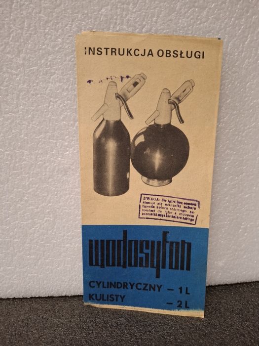 Wodosyfon cylindryczny okrągły instrukcja obsługi prl