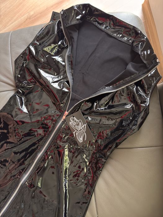 Seksowna sukienka lateksowa rozpinana latex