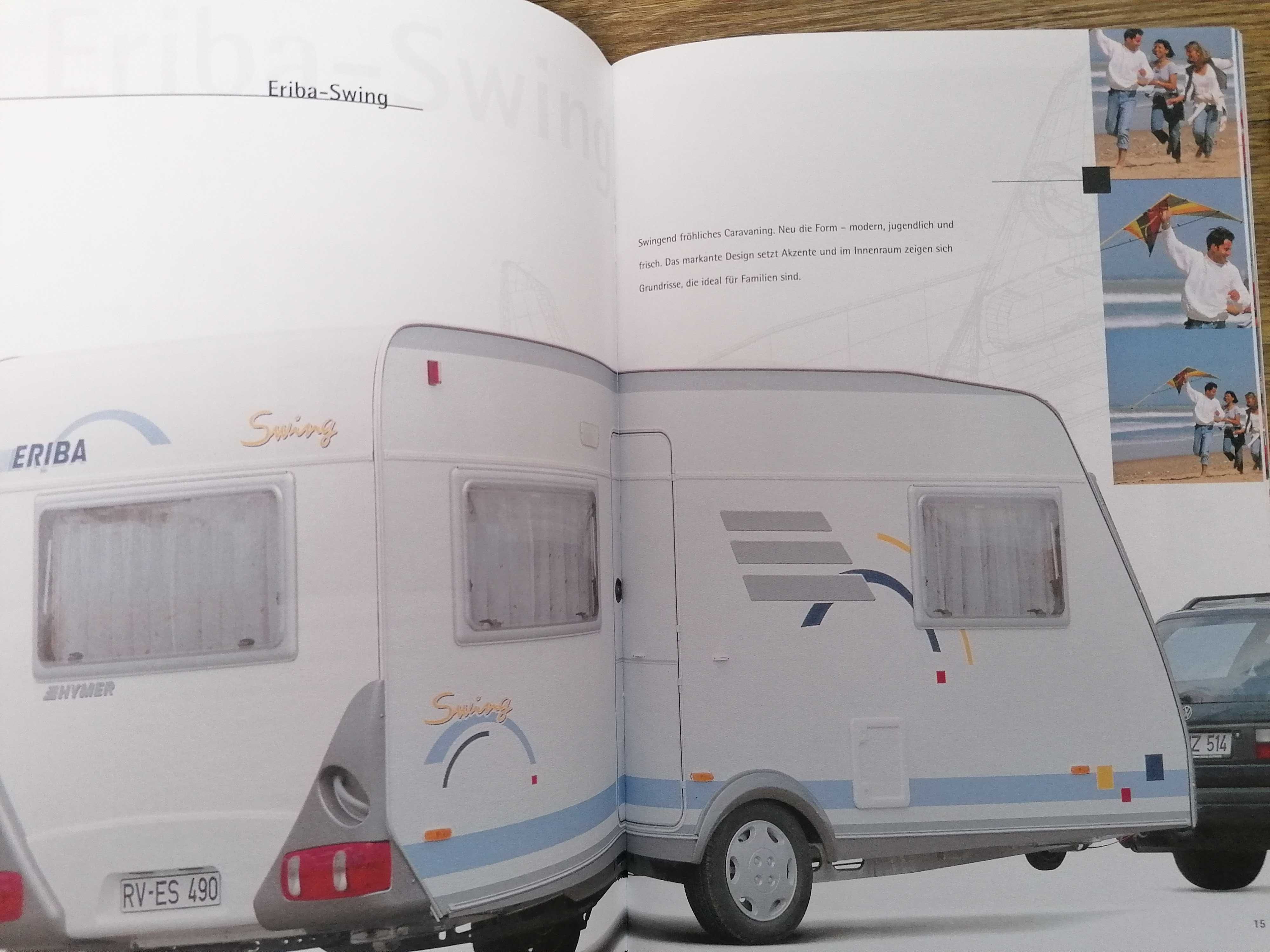 Prospekt Hymer przyczepy kempingowe Eriba
