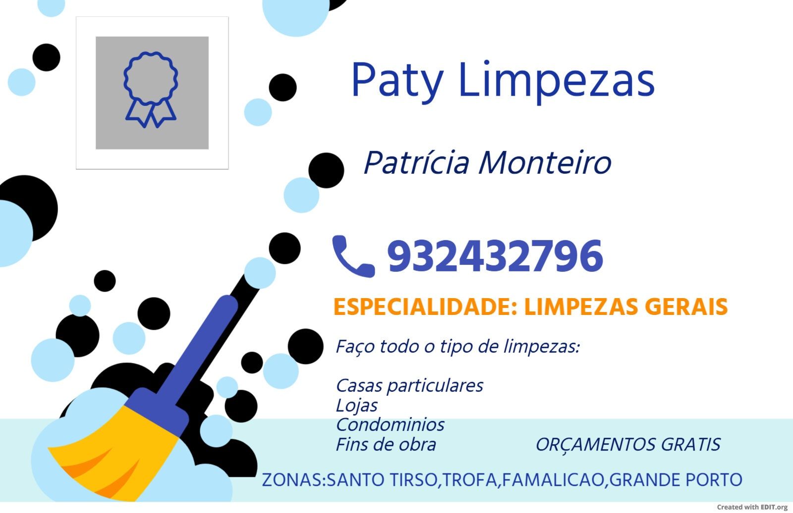 Faço todo tipo de limpezas