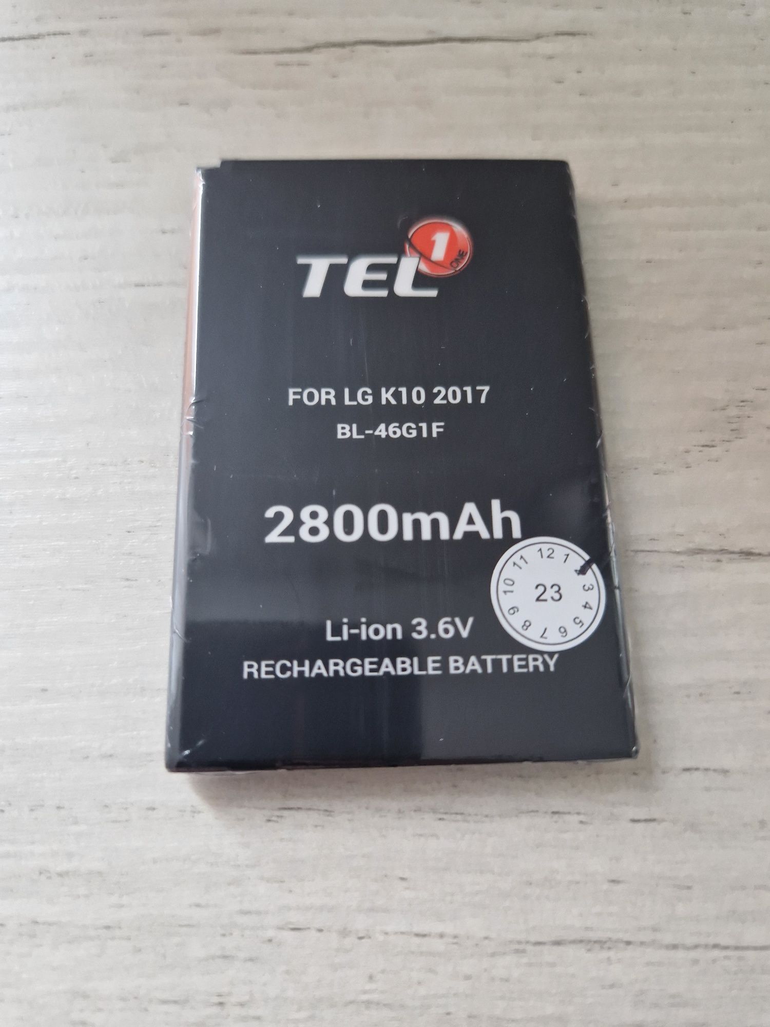 Bateria Tel1 do Lg K10 2017 (BL-46G1F) 2800mAh Li-ion
