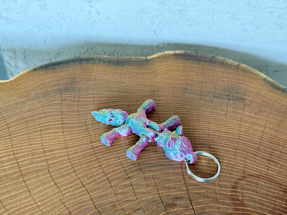 Brelok ruchomy Konik, druk 3D, magiczna dekoracja-zabawka-prezent