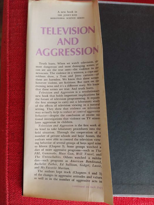 Television and Agression - Seymour Feshbach + Robert D. Singer