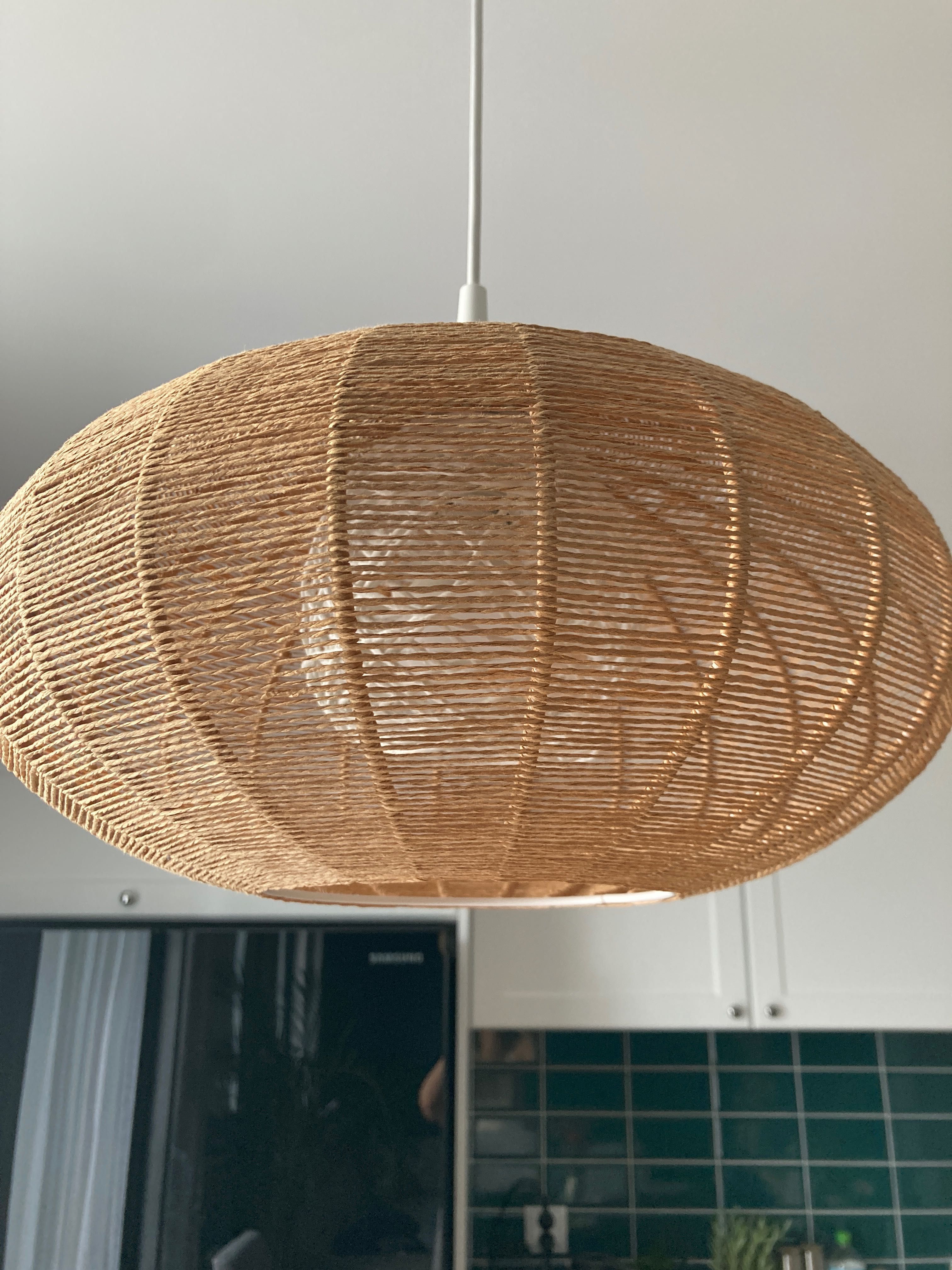 Lampa sznurek boho ręcznie robiona