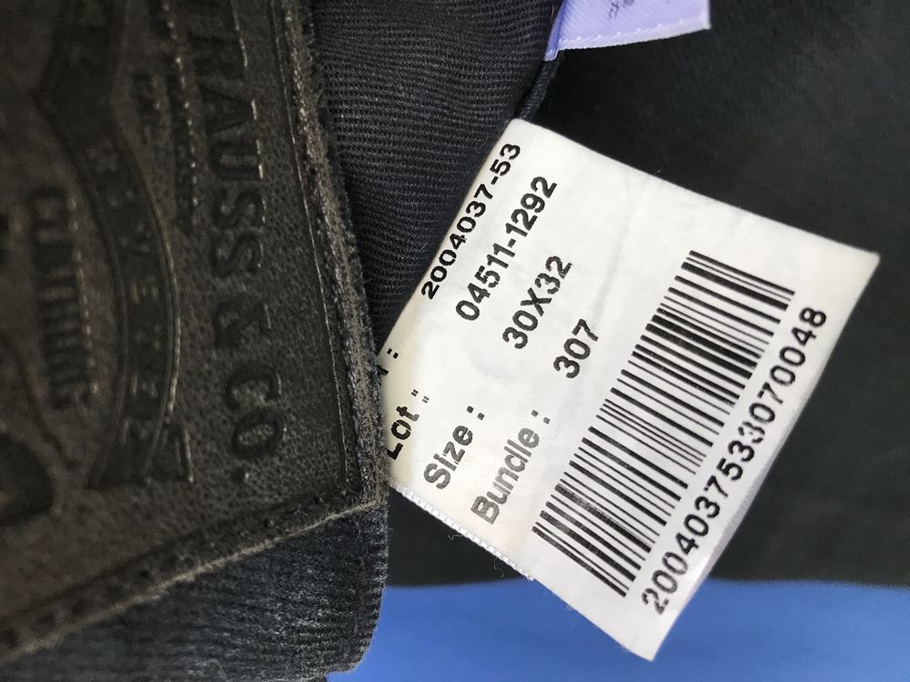 Levis 511 calças de ganga jeans black