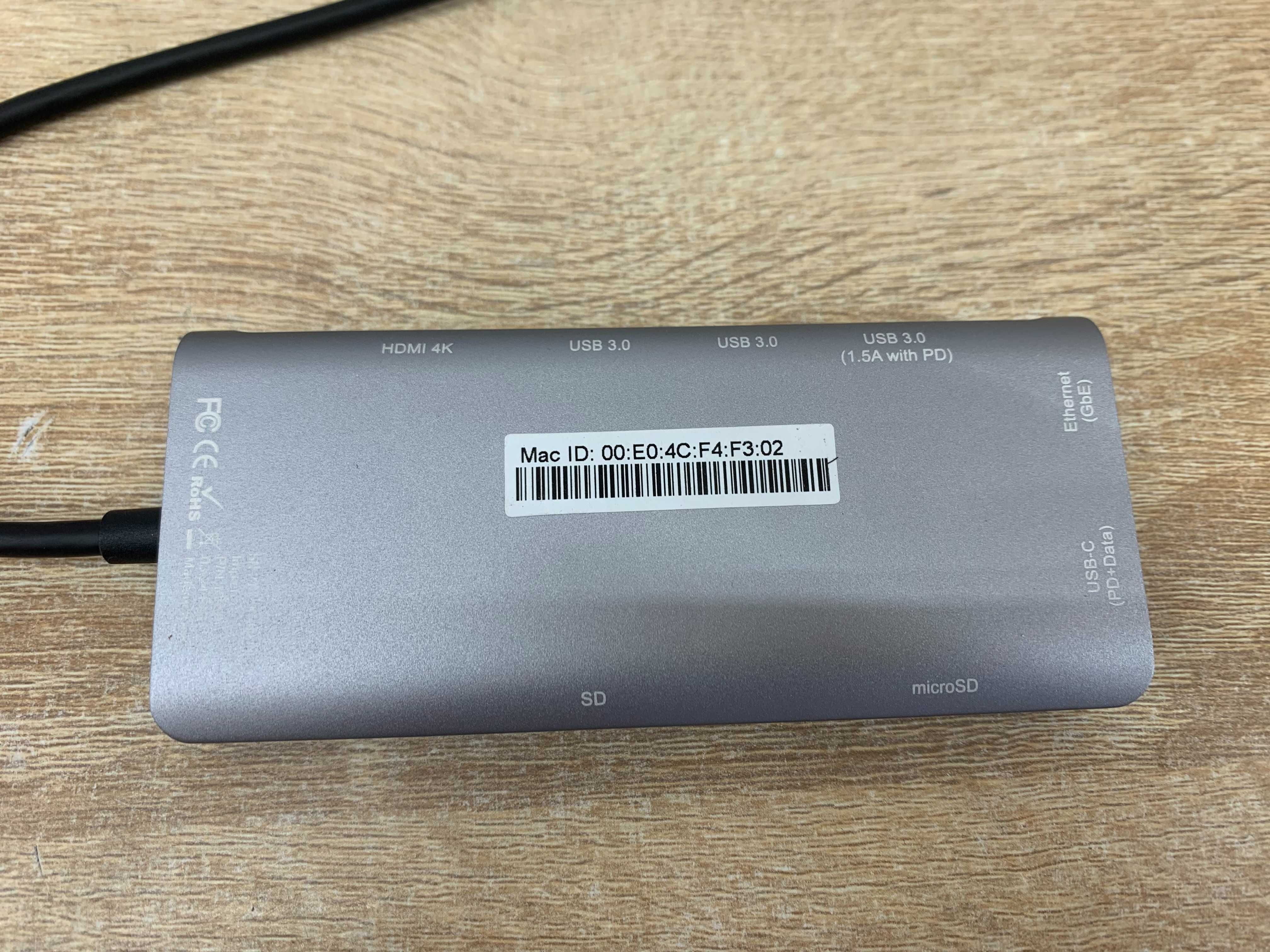 Lmp USB-C Mini dock  - 8 Portowa  Stacja Dokująca  (LMP15954)