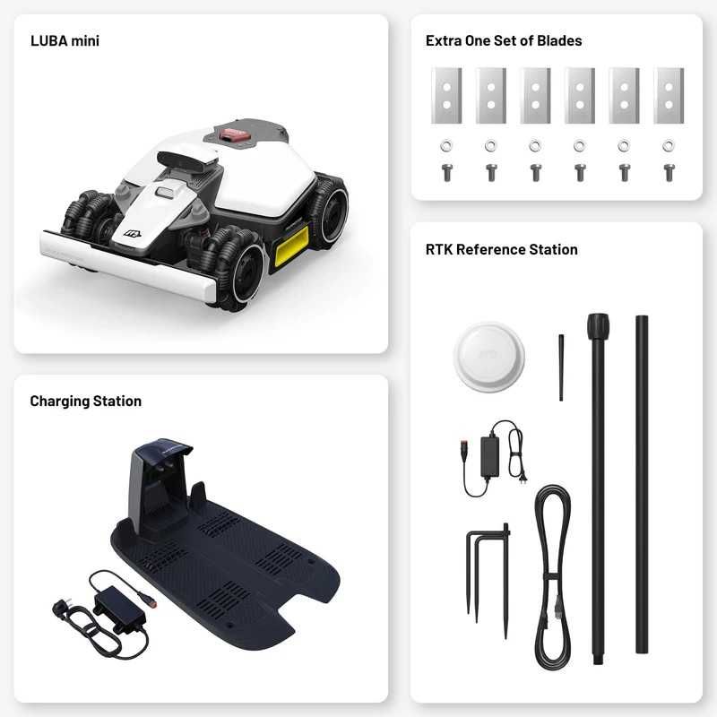 Mammotion Luba Mini AWD - Robot koszący GPS RTK bez kabla