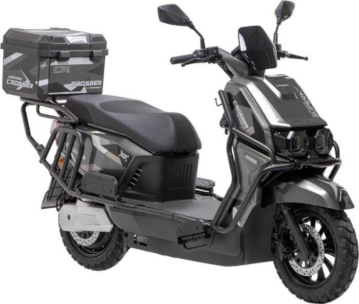 ТОП ПРОДАЖ! Електроскутер Crosser CR-17 (2500W 72V/35Ah) Графен- Сірий