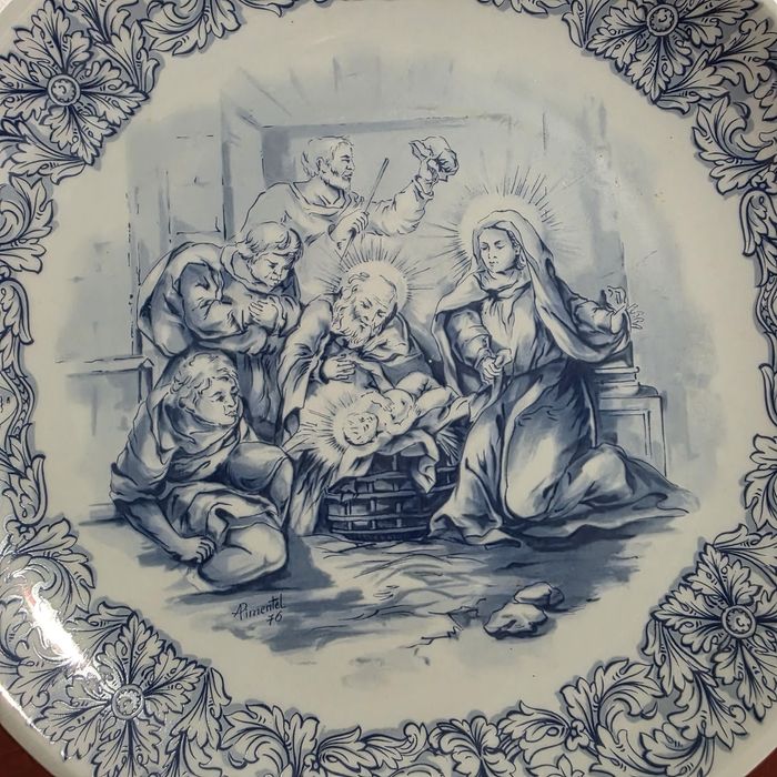 Prato Festa de Natal 1976 da Vista Alegre