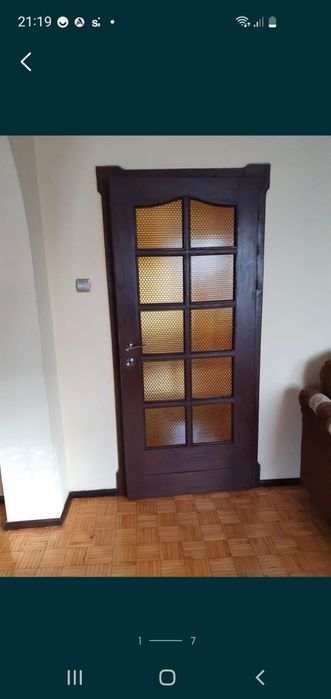 Drzwi wewnętrzne drewniane, PRL solidne z lat 80