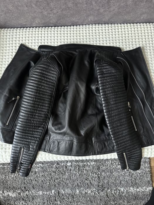 Вінтажна шкіряна куртка(жіноча) Байкерска