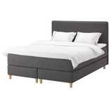 Cama continental Dunvik c/ colchão  (Ikea), 160x200 apenas esta semana