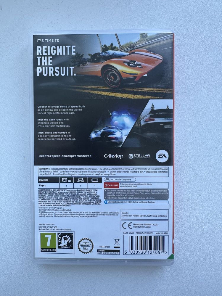 Switch NFS Hot Pursuit | Need For Speed Nintendo