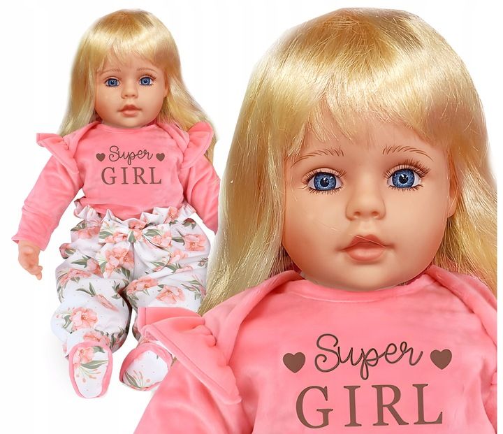 Lalka Bobas Jak Żywa Duża 56cm Lalki Interaktywna Mówi Śpiewa 2języki