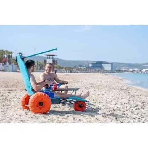 Wózek Inwalidzki Plażowo- Wodny Beach Star udźwig 120 kg NOWOŚĆ