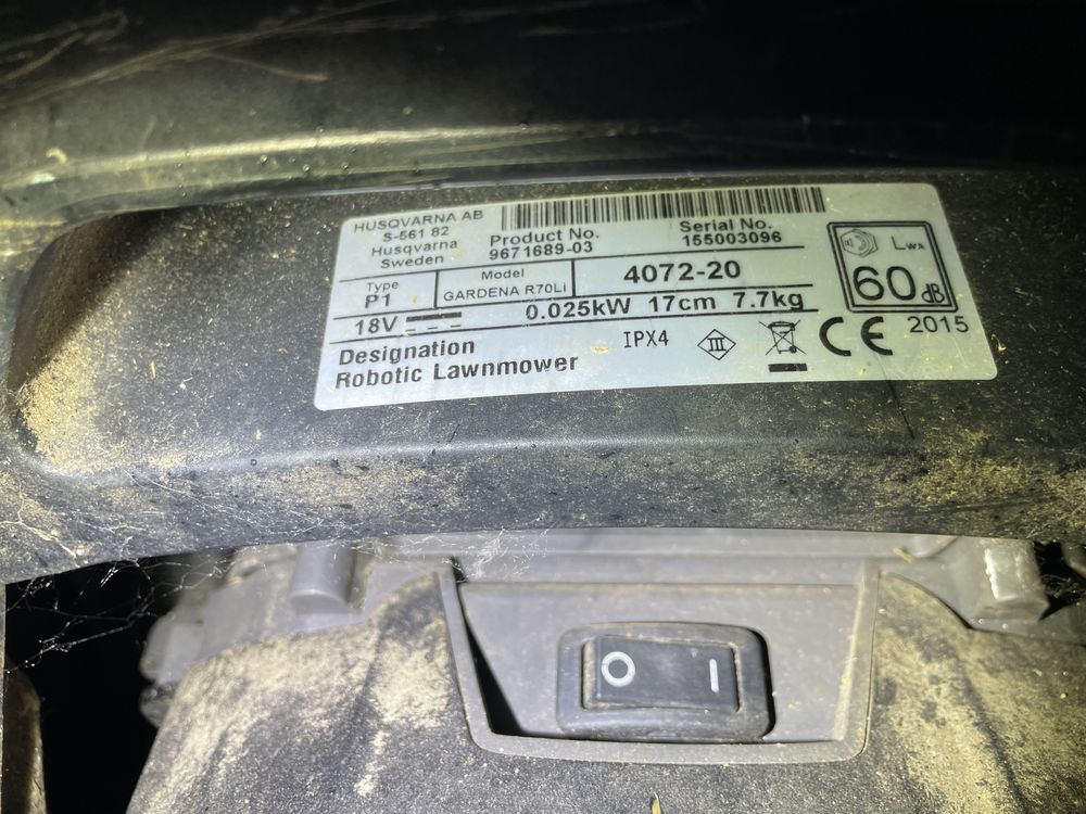Gardena R70 kosiarka robot husqvarna 308 305 r40