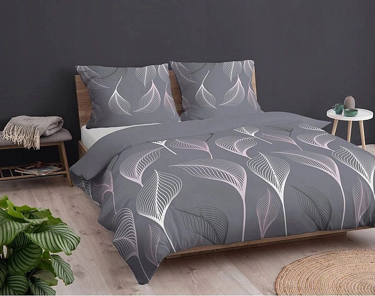 Pościel Flanelowa Bawełna Ciepła na Zimę 220x200 Komplet 3 części LAUR
