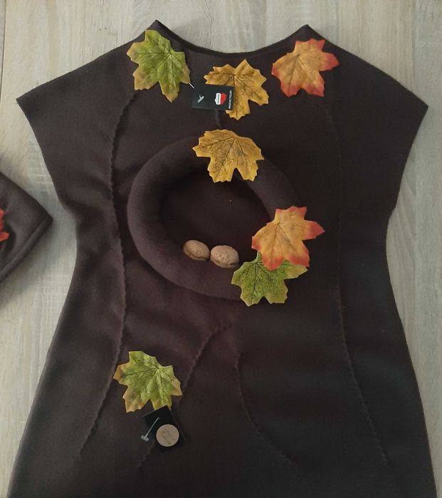 Jesień Strój Drzewo dziupla balik chłopiec 116-134