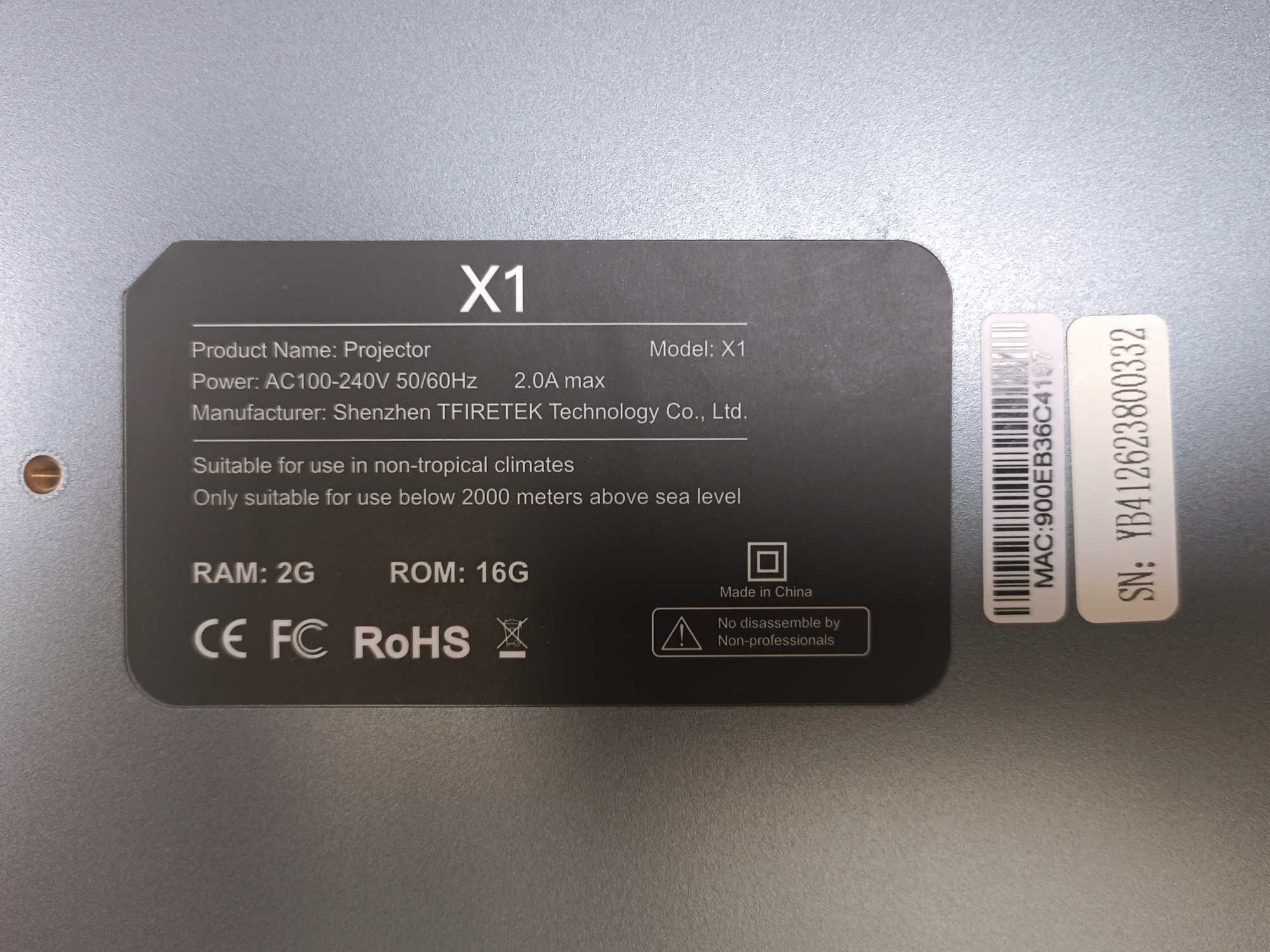 Projektor ART X1 WIFI ANDROID 9.0 HDMI USB 1920x1080, gwarancja