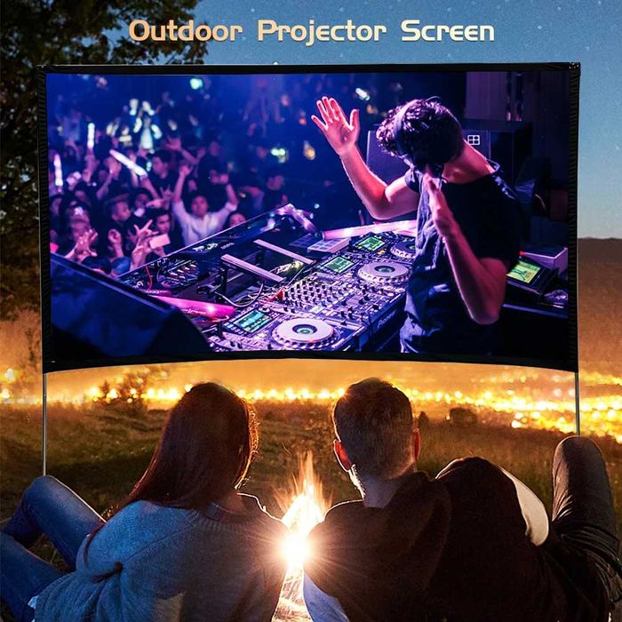 Портативний екран для проектора, екранна система, 100 і 120 дюймів