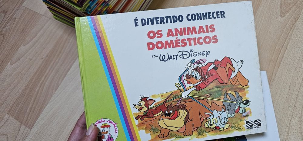 Coleção Disney "É Divertido Conhecer" – 25 livros capa dura (1988)