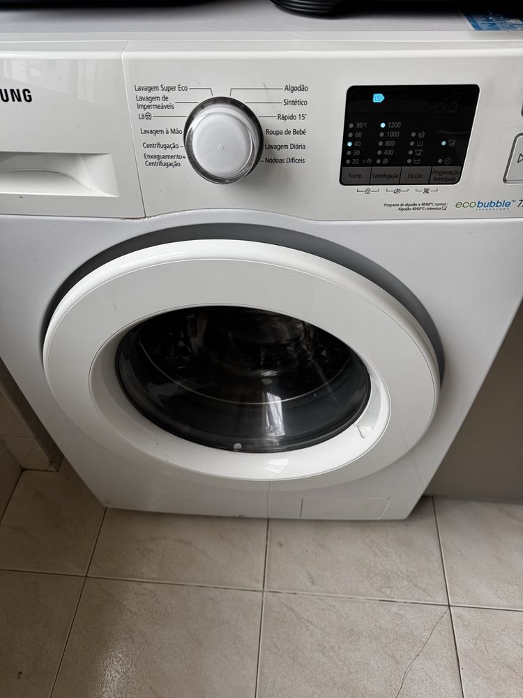 Maquina lavar roupa samsung 7kg 1200rpm