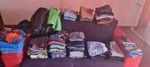 Lote de roupa de menino